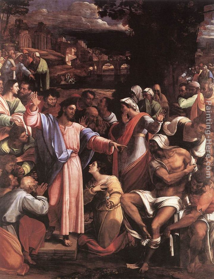 The Raising of Lazarus painting - Sebastiano del Piombo The Raising of Lazarus art painting